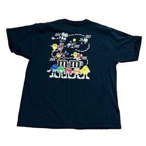 Vintage M&M World T-shirt 1954-1995 Candy‎ 2X RARE